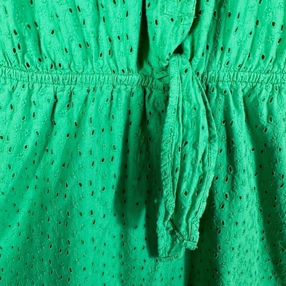 4 for $40 SALE! J Crew Mercantile Eyelet Tie-Front Dress, Apple Green, Size S - Picture 7 of 15